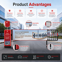 Portail d'accès intelligent pour véhicules YUANHONG YH-QKBDZ1719, 200W, sans balais, avec panneau d'affichage de vitesse en alliage d'aluminium pour stationnement intelligent, IP54