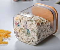 Pot de conservation carré en verre borosilicate avec couvercle hermétique, récipient multifonctionnel de qualité alimentaire chauffable pour le camping