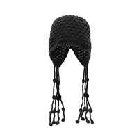 Nouveau style automne-hiver 2026 – Bonnets tricotés à la main avec pompon, motif dessin animé, 100 % acrylique, chauds, protection auditive, unisexe, YW