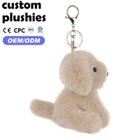 Porte-clés chien en peluche super mignon en promotion, mini animal en peluche, ornement de sac pour cadeau de vacances pour un ami