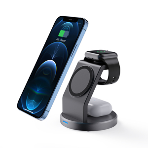 Soporte de Carga Magnética Inalámbrica con Carga Rápida de 15 W, Cargador de Viaje para iPhone, <span class=keywords><strong>Apple</strong></span> Watch y <span class=keywords><strong>AirPods</strong></span>. - Product Image 6