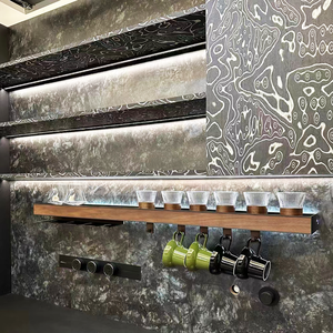 <span class=keywords><strong>Estante</strong></span> de Pared de <span class=keywords><strong>Madera</strong></span> <span class=keywords><strong>para</strong></span> Bar de Vino, <span class=keywords><strong>Estante</strong></span> de Almacenamiento <span class=keywords><strong>para</strong></span> Cocina, Decoración del Hogar, Montaje de Baño, Exhibición <span class=keywords><strong>para</strong></span> Sala de Estar - Product Image 5