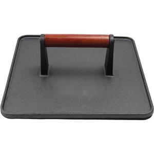Rectangle <b>Cast</b> <b>Iron</b> Metal Eco-Friendly Smashed Burger Patty Grill Press for <b>Griddle</b> - Product Image 3