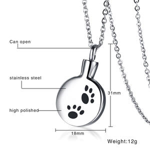 Collier circulaire en acier inoxydable avec pendentif pour animaux de compagnie, <span class=keywords><strong>avatar</strong></span> <span class=keywords><strong>photo</strong></span> personnalisé pour femmes et hommes - Product Image 4