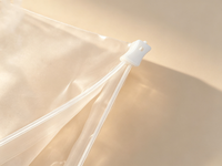 Sacs Ziplock en plastique givré réutilisables et recyclables, durables, anti-poussière, épaisseur 200 microns, pour vêtements, literie, oreillers, parapluies