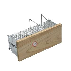 YIHE-Cage en fil métallique galvanisé, piège à souris, réutilisable, avec base en bois, en métal, attrape-rats - Product Image 6