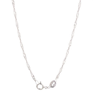 Collana con Ciondolo a Nodo Rotondo con Zirconia Cubica - Product Image 1