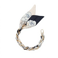 Cordon de poignet en soie tressée, porte-clés, sangle en tissu multicolore pour breloque de sac, coque de téléphone, accessoire pour pantalon et haut