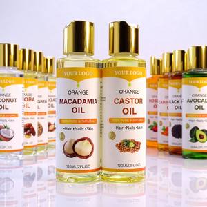 Custom Private Label Bulk Carrier Oils Semente Preta Jojoba Abacate Doce Amêndoa Óleo Corporal Pele - Product Image 3