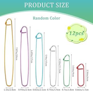 ZHENZHIZHE 6 uds <span class=keywords><strong>puntadas</strong></span> <span class=keywords><strong>de</strong></span> ganchillo Kindle soportes <span class=keywords><strong>de</strong></span> puntada <span class=keywords><strong>de</strong></span> <span class=keywords><strong>diferentes</strong></span> colores para tejer y ganchillo - Product Image 4