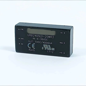 Nuevo convertidor DC-DC aislado URB2405LD-20WR3 de 20W con entrada ultra amplia y salida dual/individual regulada - Product Image 1