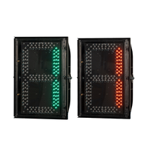 Minuteur de compte à rebours LED pour véhicule 400 mm, IP55, boîtier PC durable, rouge et vert, certifié CE pour les zones hospitalières