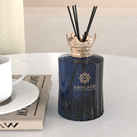 50ml 100ml bouteille de bâtons de parfum d'aromathérapie en verre personnalisé 150ml 200ml bouteille de diffuseur de roseau vide en verre cylindrique blanc