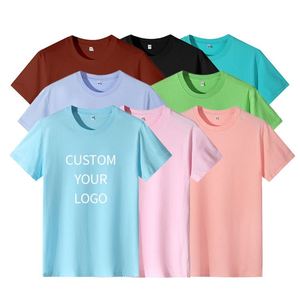 2024 High Quality Heavy <b>Weight</b> Plain Oversized Tshirt Colorful Embroidery Cotton Unisex Heavyweight T-shirt - Product Image 1