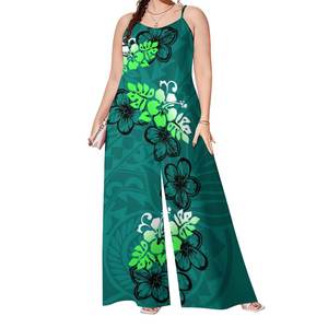 خريف جديد الموضة البوليستر القطن السروال القصير البولينيزية ملابس نسائية حجم كبير مخصص حفلة موسيقية سموان أفرول - Product Image 5