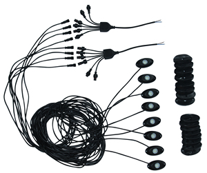 WEIKEN-kit de luz de roca led de 9w y 12V para Jeeps, camiones, ATV, vehículo todoterreno, accesorios para coche, luz de cubierta led para barco - Product Image 3