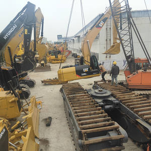 Excavatrice amphibie d'occasion, drague CAT 320BL 320CL 320D2L, excavatrice d'occasion, machine de dragage de sable de rivière, ponton, côtés - Product Image 5