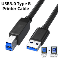 Imprimante haute vitesse USB 3.0 A mâle vers USB 3.0 B Type A mâle vers B mâle Câble d'imprimante usb c vers type b 3.0 1m 3m 5m