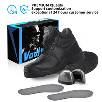 Vaultex nouveauté chaussures en cuir PU bottes de sécurité semelle en PVC chaussures de travail Zapato De Seguridad bottes de travail chaussures de sécurité à bout en acier