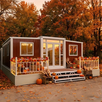 Maison conteneur extensible à double aile de haute qualité 20FT 40FT, préfabriquée, mobile et modulaire, pour habitation, hôtel, dortoir