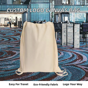 Mochila Deportiva de Lona con Logotipo Personalizado y Patrón de Letras, con Asa de Cuerda, Reutilizable para Hombres y Mujeres, Bolsa con Cordón de Algodón Colorida - Product Image 2