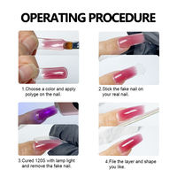 Gel Poly Coloré Acrylique en Gros pour Extension d'Ongles UV LED – Fournitures Professionnelles pour Salons de Manucure, OEM, Marque Privée