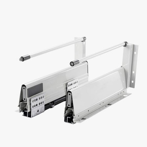 Nhiệm vụ nặng nề hộp mỏng ngăn kéo trượt mềm đóng hộp kim loại ngăn kéo trượt đường sắt cho tủ bếp - Product Image 3