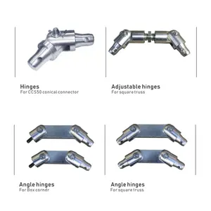 Rangka Aluminium Aksesori Sambungan Engsel Fleksibel Kotak Truss/Truss Segitiga/Truss Datar