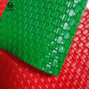 Patrón de tejido de cuero sintético de imitación de PU Patrón de corteza en relieve de onda arrugada antimoho decorativo para zapatos de mochila - Product Image 2