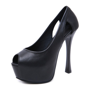 Scarpe da Donna con Tacco Alto 14CM, Plateau, Sexy, Punta Aperta, Décolleté per Club Notturni - Product Image 6