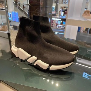 <strong>Black</strong> High Top Women Socks Shoes Sneakers Breathable <strong>Paris</strong> Style Couples Casual Sports Shoes Comfy Platform Sock Sneakers Men - Product Image 4