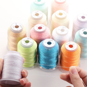 Ensemble de 12 couleurs d'automne, fil à broder en polyester de qualité supérieure 2/6, poids 38, bobine, Babylock Janome Singer, machine à coudre domestique V1035 - Product Image 2