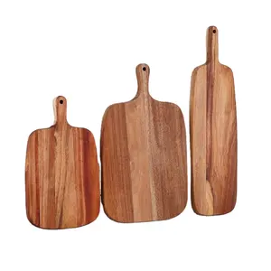 Derniers modèles de planche à découper en bois Blocs à découper en bois de fromage d'olivier personnalisés Planches à découper en bois d'acacia