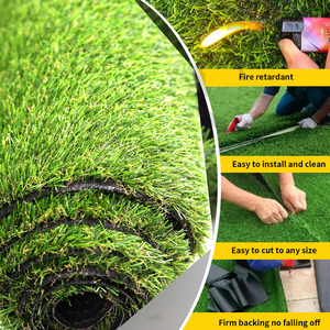 Tổng hợp cỏ nhiều kích thước tùy chọn USA cổ cỏ nhân tạo 20mm/0.8in trong nhà và ngoài trời trang trí sân vườn giải trí cỏ - Product Image 3