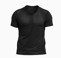 T-shirt de sport unisexe personnalisé coupe classique en jersey 100 % polyester 180 grammes, doux, avec logo numérique imprimé, manches courtes, couleur unie