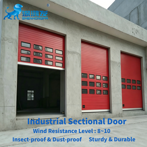 Portes <span class=keywords><strong>de</strong></span> <span class=keywords><strong>garage</strong></span> sectionnelles industrielles personnalisées, coupe-vent, isolées thermiquement, électriques, latérales, pour camions <span class=keywords><strong>de</strong></span> pompiers - Vente chaude - Product Image 1