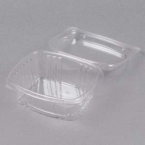 Rõ ràng vỏ sò Deli <span class=keywords><strong>container</strong></span> với mái vòm cao nắp 16 oz dùng một lần cao bản lề bao bì thực phẩm <span class=keywords><strong>container</strong></span> cho siêu thị - Product Image 3