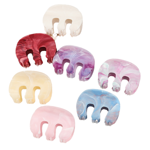 Pince à Cheveux en Résine Acrylique pour Femmes et Filles, Motif Ours et Éléphant, Dessin Animé Mignon, Vente en Gros - Product Image 4