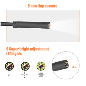 <span class=keywords><strong>Endoscope</strong></span> industriel étanche 4,3'' HD1080P, câble rigide <span class=keywords><strong>10M</strong></span>, boroscope 8mm pour inspection de tuyaux, capteur CMOS, prend en charge la carte mémoire, garantie 1 an - Product Image 3