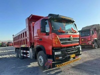 Camions bennes basculantes diesel Sinotruk Howo T7H 400HP 6x4, camions bennes miniers à 10 roues