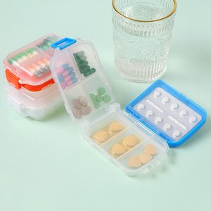 Alla moda creativa sigillata a tre strati divisore da viaggio 7 giorni piccola scatola di plastica personalizzata per pillole portatile medicina vitamina - Product Image 4