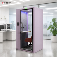 Station de travail silencieuse portable, cabine acoustique modulaire préfabriquée, mobilier de studio mobile, pod d'intimité insonorisé