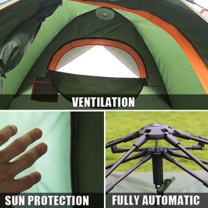 CLM 5-7 personnes tente de Camping automatique double couche été mongol hexagonale <span class=keywords><strong>yourte</strong></span> tente touristique pour les voyages en plein air - Product Image 4