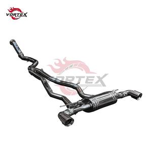 Sistema de Escape Catback Valvetronic de Acero Inoxidable con Acabado Espejo y Diseño de Escamas de Pez para Supra A90, de Vortex Performance - Product Image 6