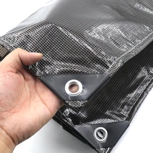 Bâche en PVC à grille respirante, toile imperméable translucide et résistante, <span class=keywords><strong>voile</strong></span> d'<span class=keywords><strong>ombrage</strong></span> anti-UV, housse de protection extérieure étanche - Product Image 2