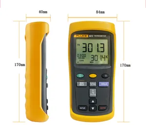 FLUKE 52-II Dual Channel Thermometer Handheld Thermocouple Contact industrial Thermometer
