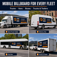 Grand aimant pour camion, signalisation magnétique haute visibilité pour véhicule, aimant publicitaire personnalisé imperméable pour flotte commerciale
