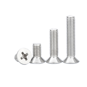 Vis à tête fraisée galvanisée en <span class=keywords><strong>fer</strong></span>, rainure cruciforme, plat, blanc, zinc, machine, <span class=keywords><strong>fil</strong></span>, M1/M2/M3/M4/M5/M6 - Product Image 1