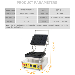 Machine à presser les bases et coques <span class=keywords><strong>de</strong></span> tarte multi-formes électriques commerciales pour la <span class=keywords><strong>préparation</strong></span> <span class=keywords><strong>de</strong></span> snacks - Product Image 6