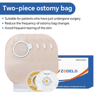 Sac d'ostomie Zodelo, fabricant CE OEM, sac de stomie 2 pièces, désinfection infrarouge lointain, garantie 3 ans, poche de colostomie pour hôpital